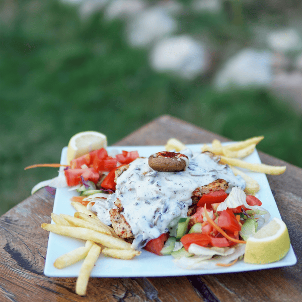 KREMALI MANTARLI IZGARA TAVUK